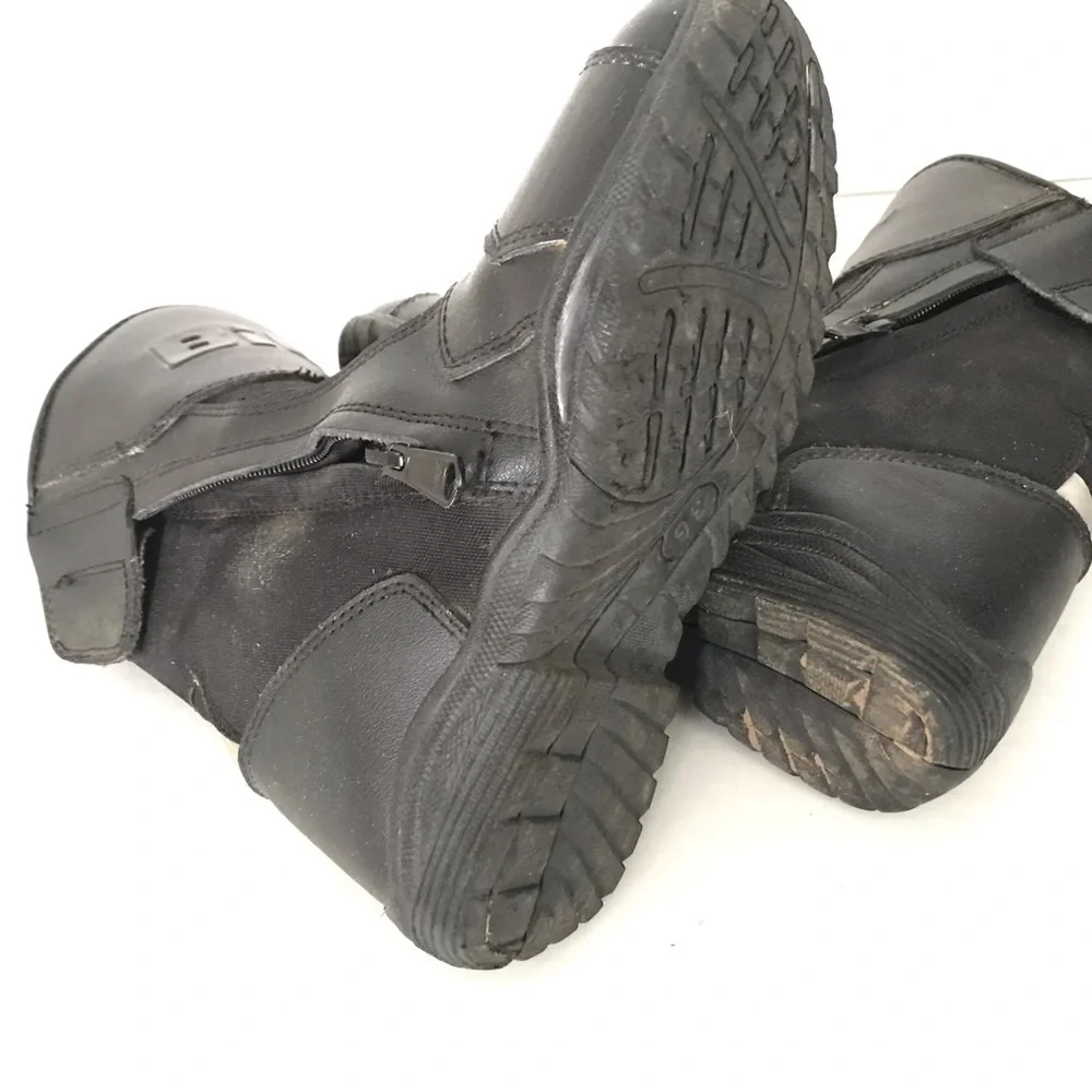 Bilt | Waterproof Motorcycle Boots Mens 36 US 4 Black Leather Wide